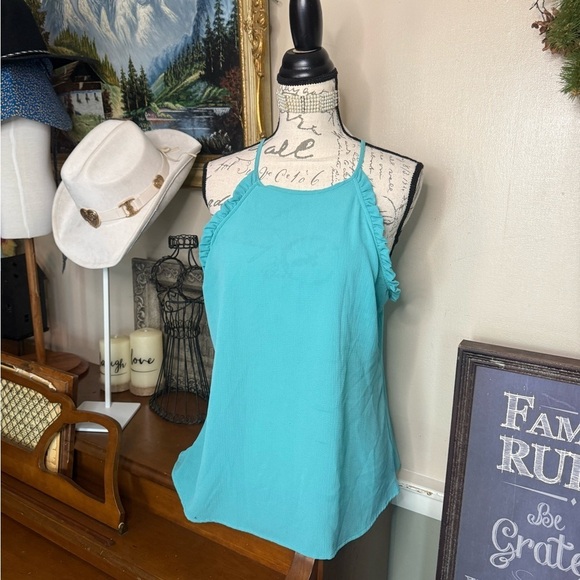 Candie's Tops - Elegant Turquoise Halter Top
